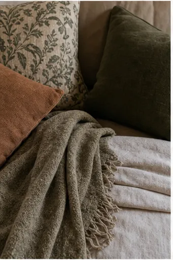 How to Style a Natural Home Without Making It Look Beige - add one deeper anchor