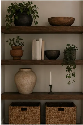 How to Style a Natural Home Without Making It Look Beige - let greenery break the palette