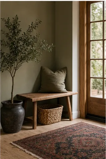 How to Style a Natural Home Without Making It Look Beige - use art for warmth instead of noise