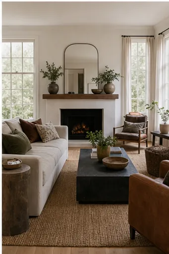 How to Style a Natural Home Without Making It Look Beige - edit matching beige pieces first