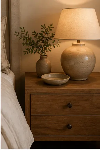 How to Make a Beige Bedroom Look Warm Instead of Plain - let the bed carry the texture