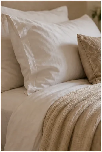 Beige Bedroom Ideas With Gold and White Accents - repeat gold in three small places