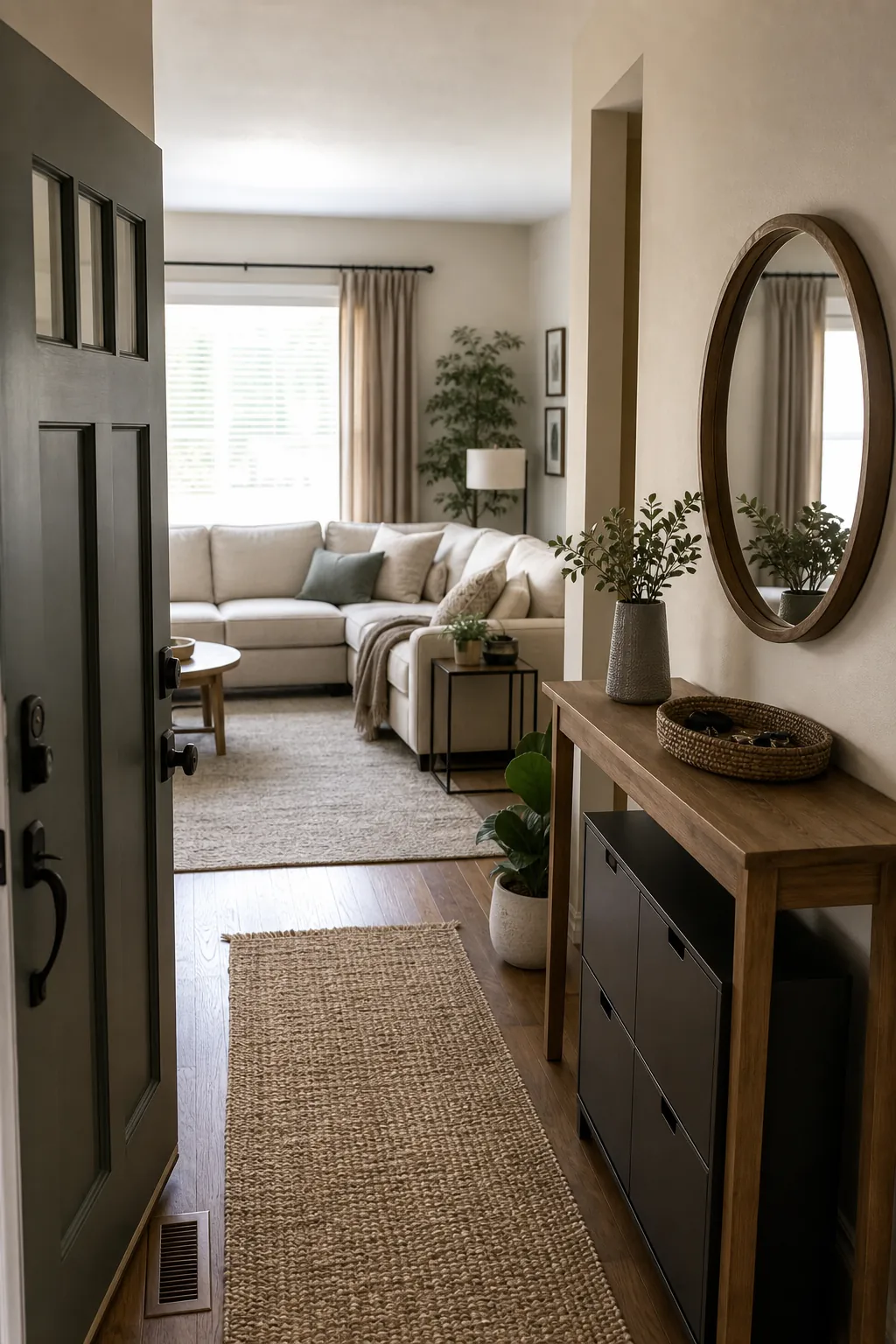 Entryway Ideas for Homes That Open Into the Living Room - BambRise
