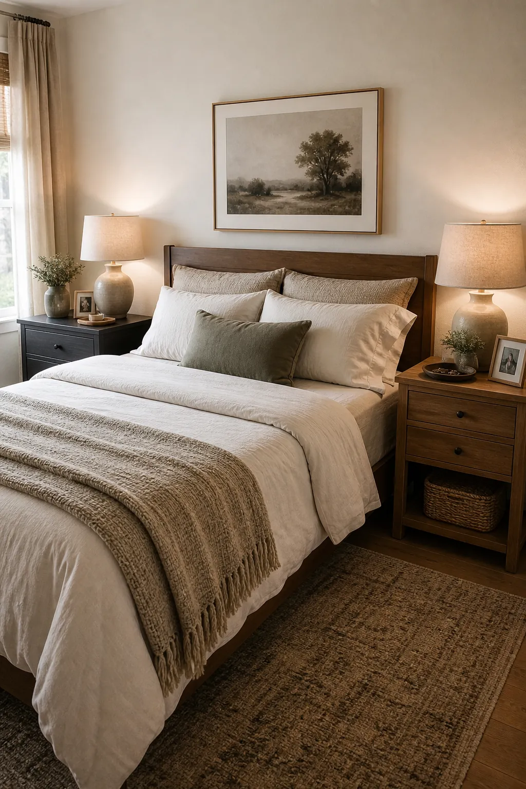 Balanced nightstand decor for a couple bedroom refresh