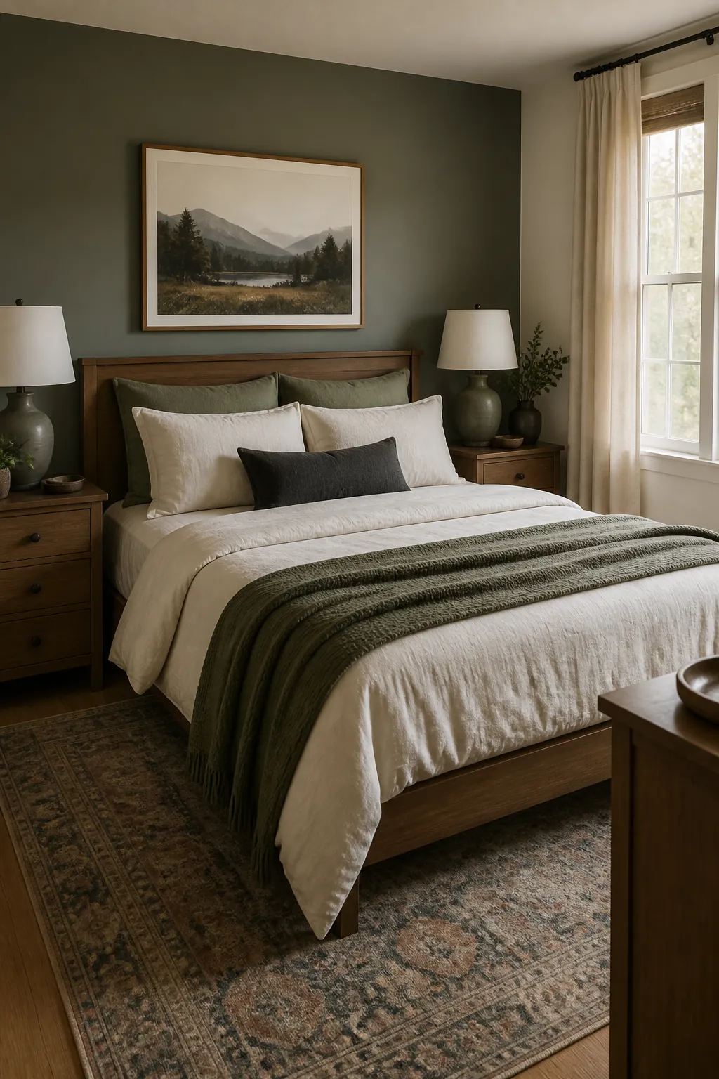 Shared bedroom color palette for couple bedroom refresh
