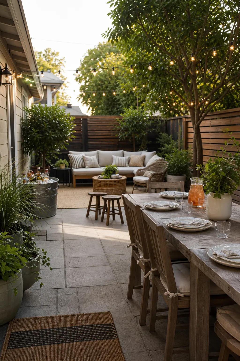 Guest-ready backyard patio refreshed for summer entertaining