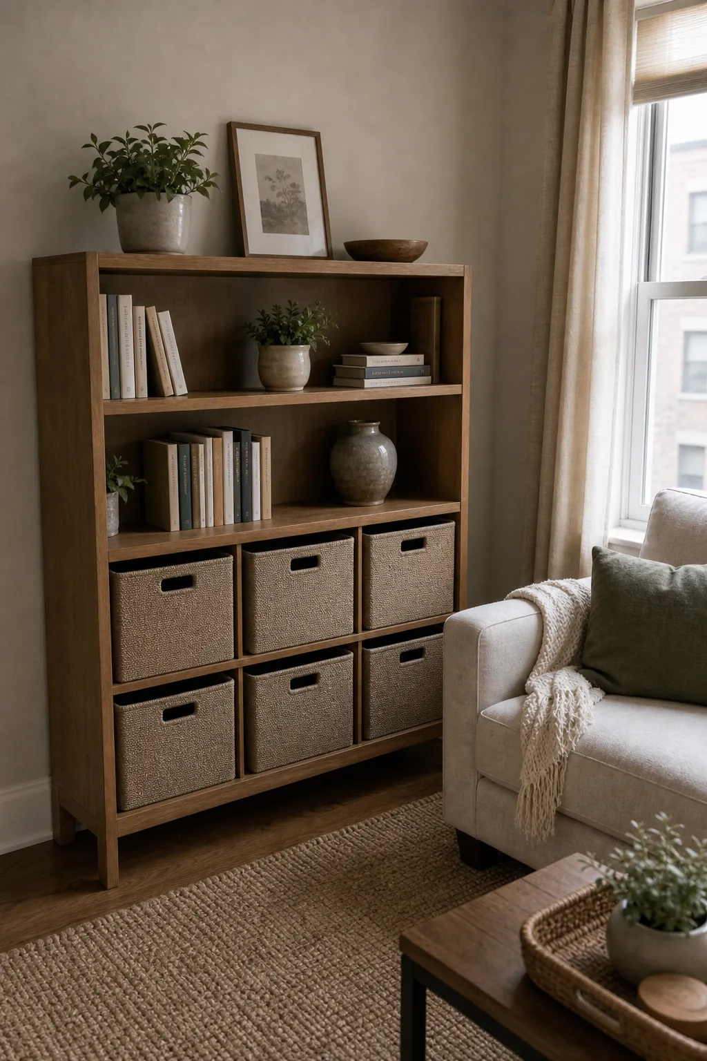 How to Hide Clutter in a Small Living Room - BambRise