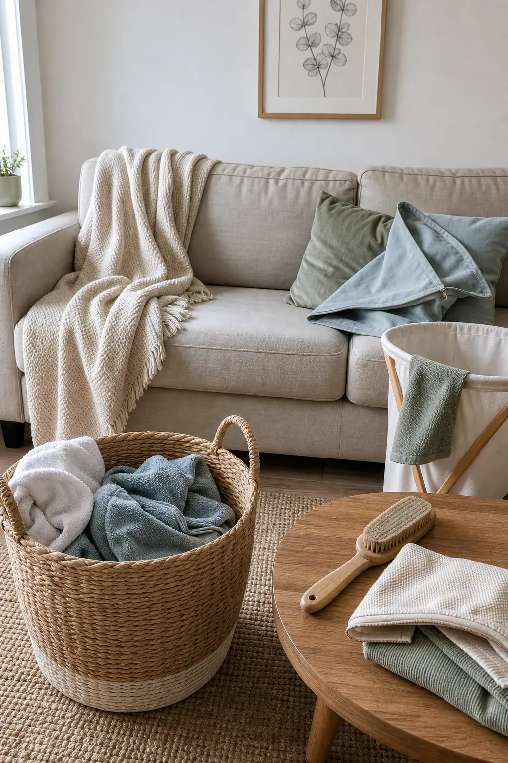 Laundry and soft-surface refresh for a fresh smelling small home