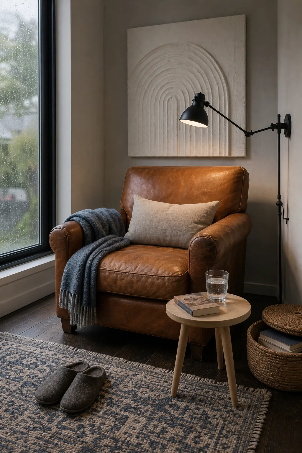 Finished reading nook prepared for a real comfort test in daylight