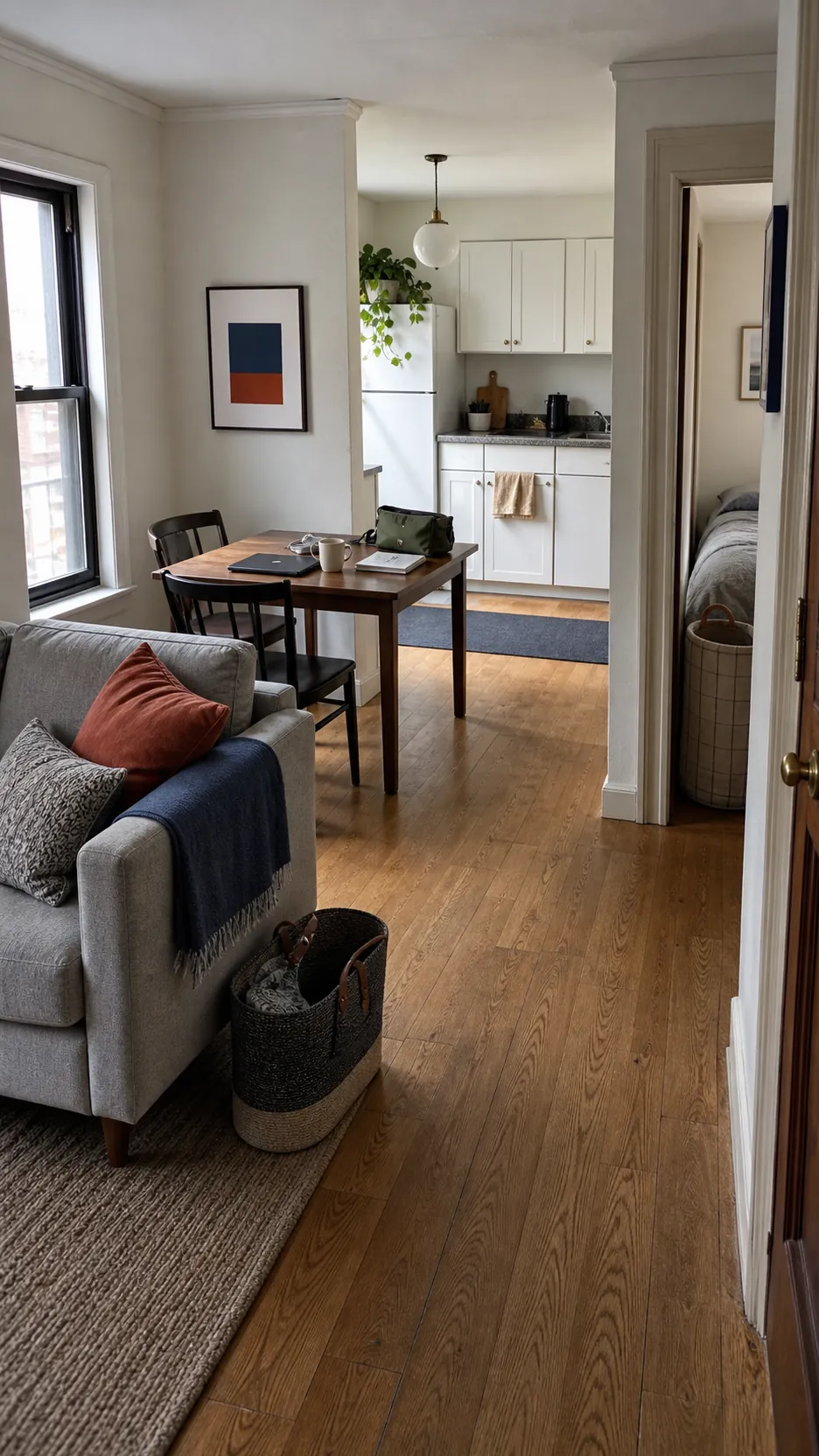 Calm lived-in small home designed to stay tidy without constant cleaning