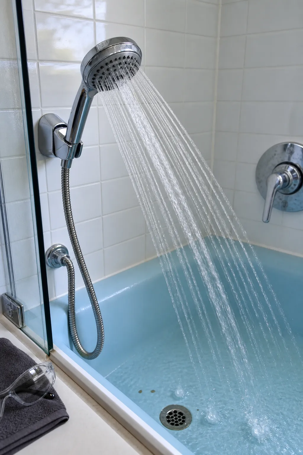 Even water jets tested across every setting after showerhead cleaning