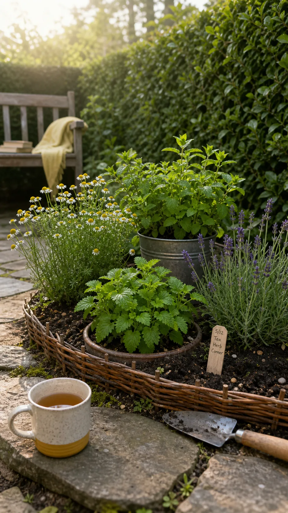 Tea Herb Corner DIY herb garden idea
