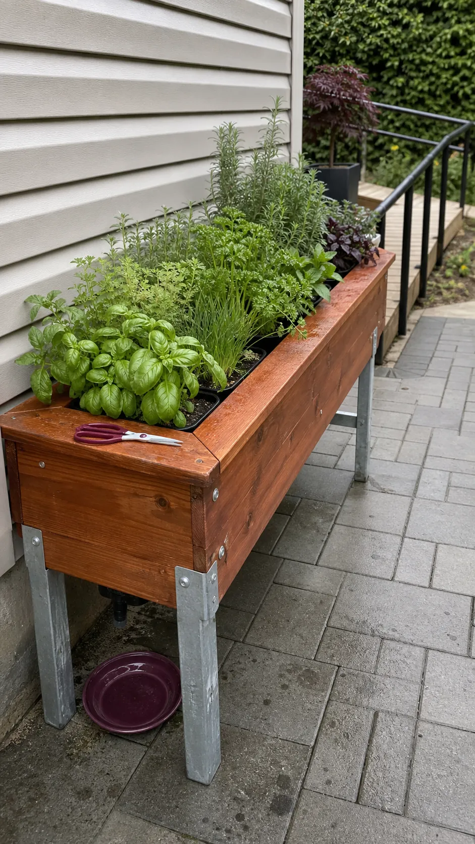 Accessible Standing Herb Bed DIY herb garden idea