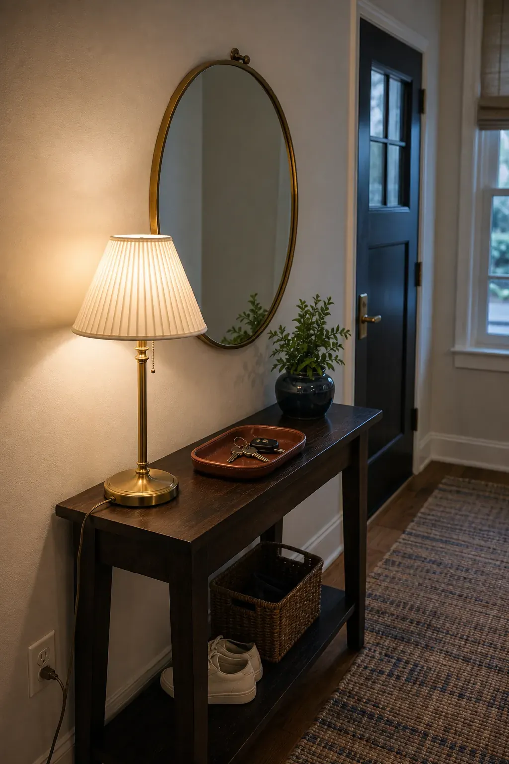 Angle the Lamp Out of the Glare Zone with lamps and mirrors in one room