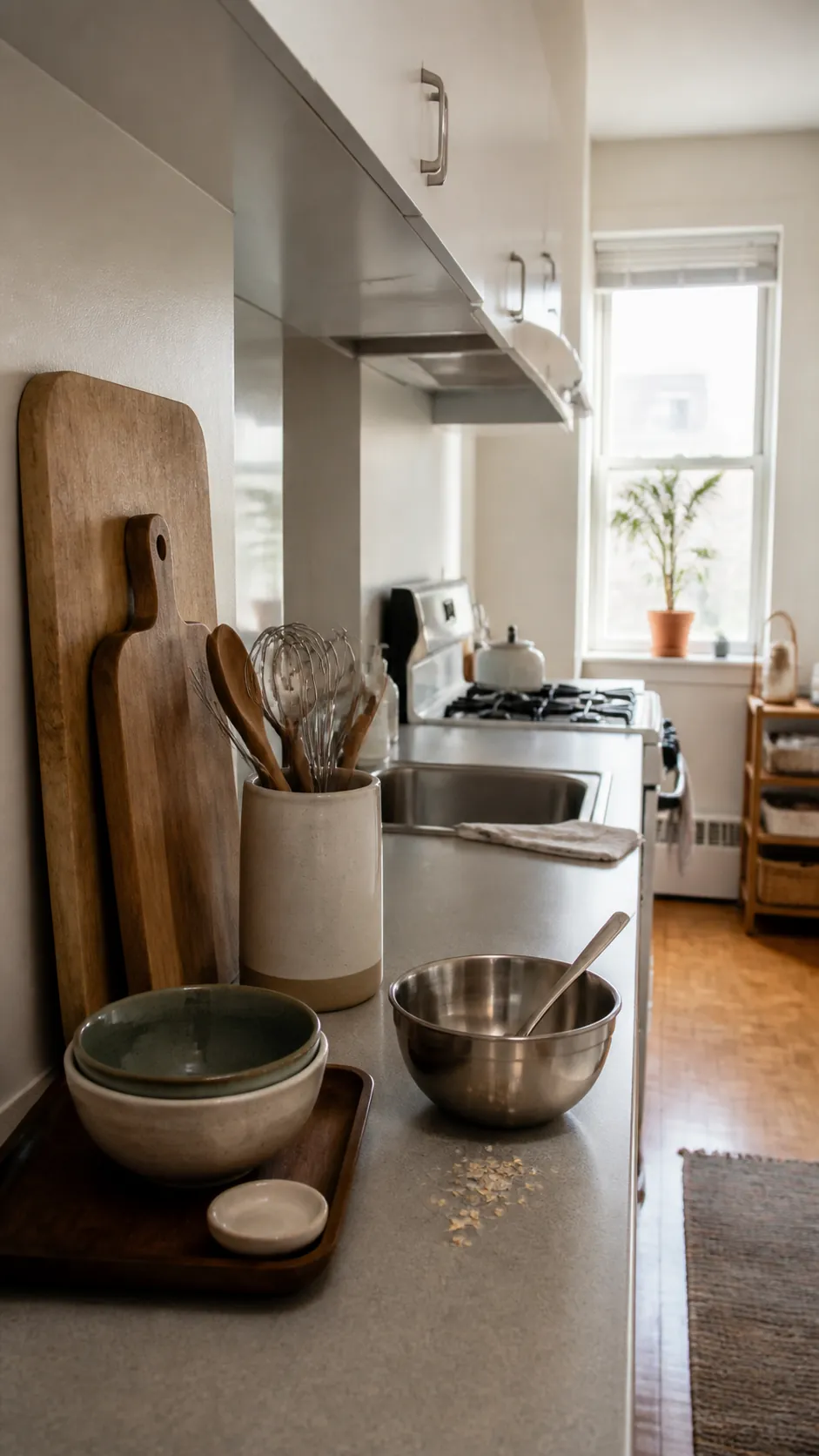 shop your kitchen for decor in a small apartment on a budget