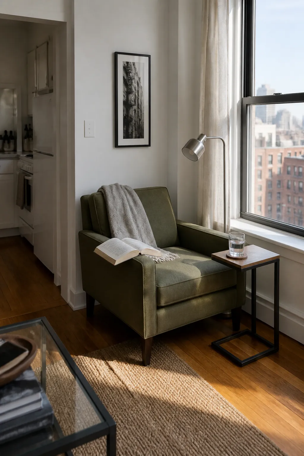 build a window-side reading seat for small apartment living room decorating
