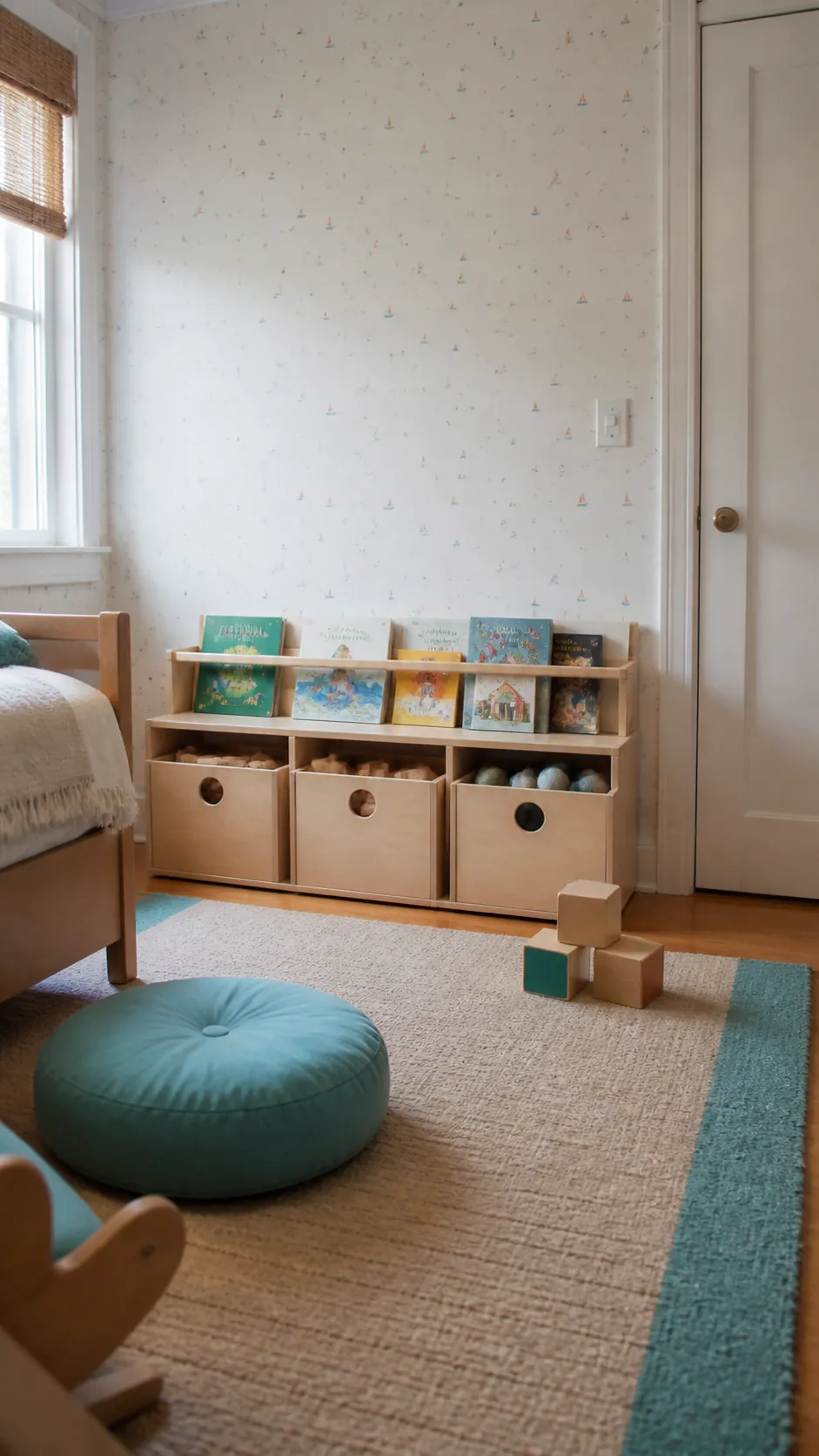Build a Low Cleanup Wall in a compact children room