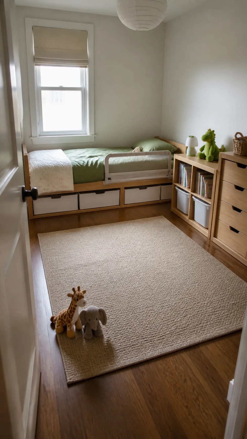 Keep One Open Patch for Floor Play in a compact children room