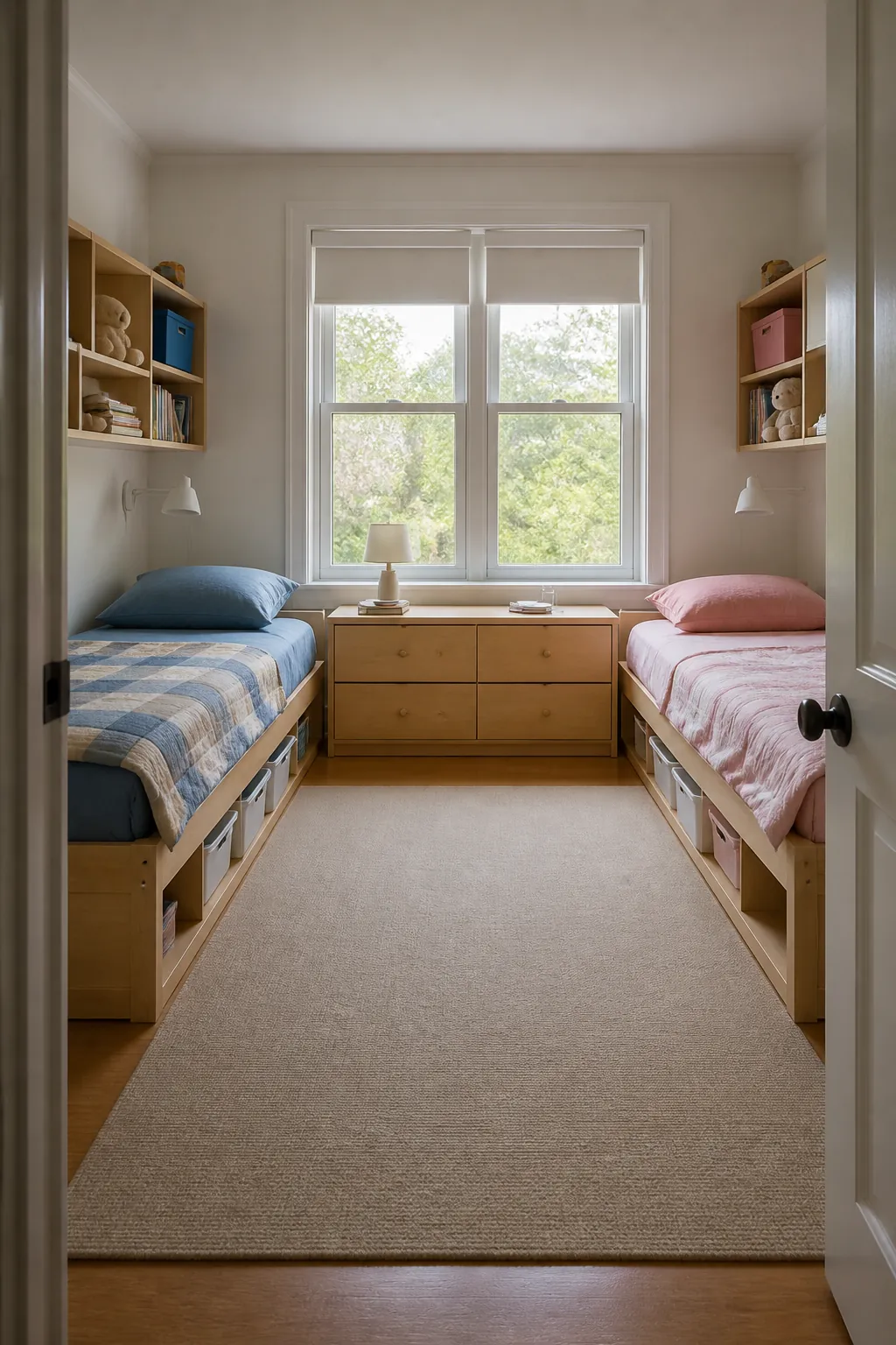 Keep the Bedroom Mostly for Sleep in a small shared children bedroom