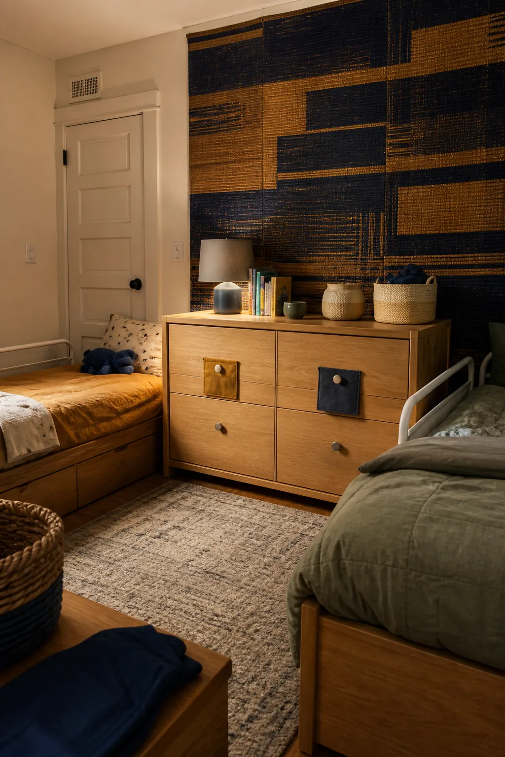 Give Each Child One Personal Drawer in a small shared children bedroom