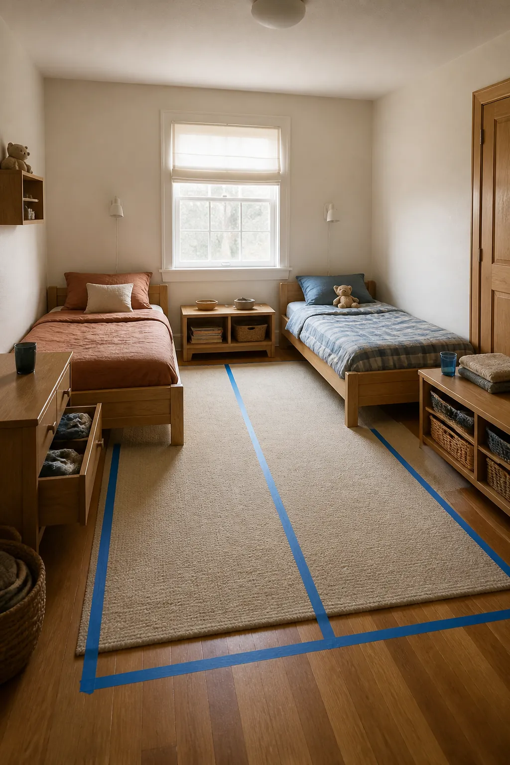 Plan the Next Bed Size Now in a small shared children bedroom
