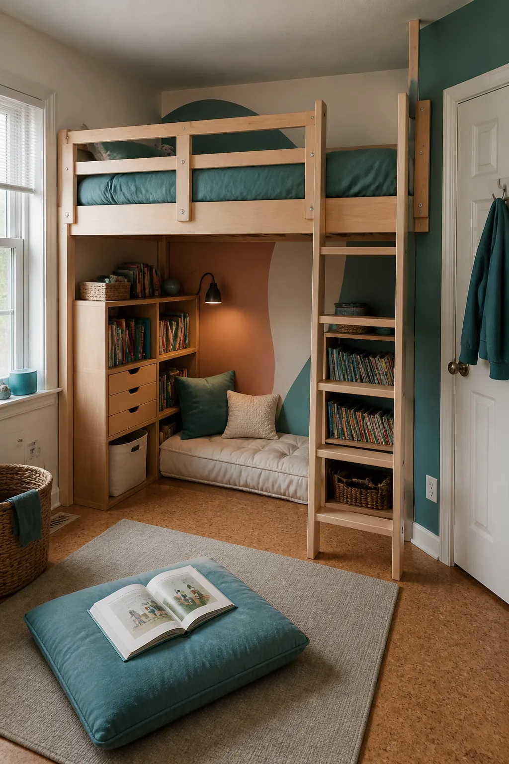 Use a Loft Bed to Free the Floor in a practical small child bedroom