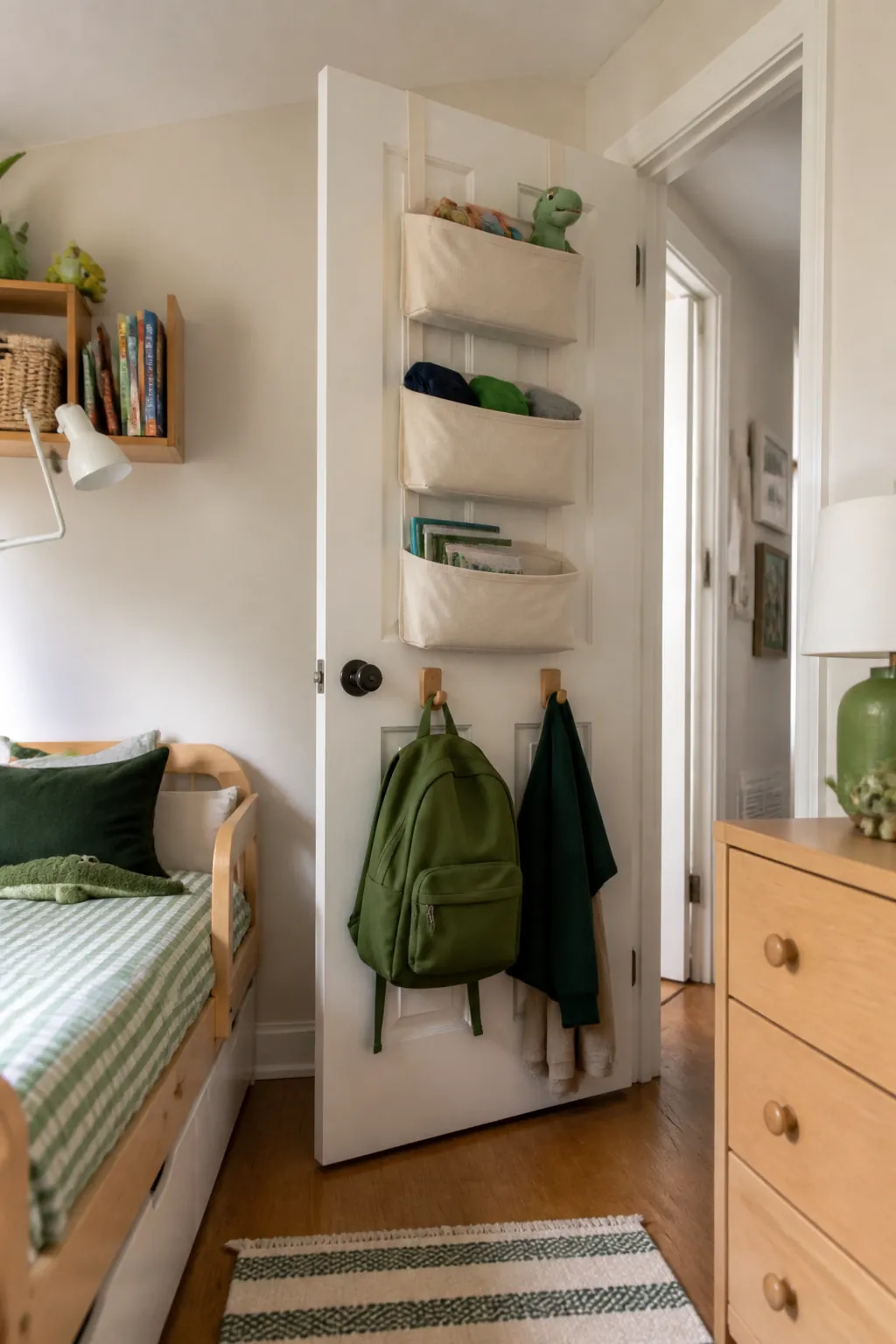 Use the Back of the Door in a practical small child bedroom