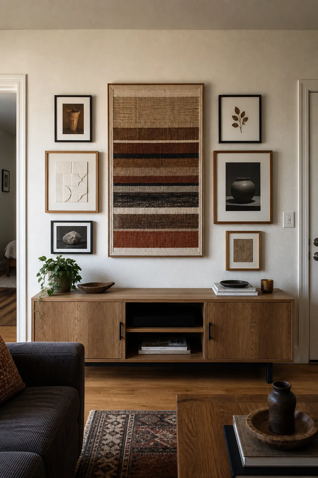 Start With One Large Living Room Anchor in a real living room