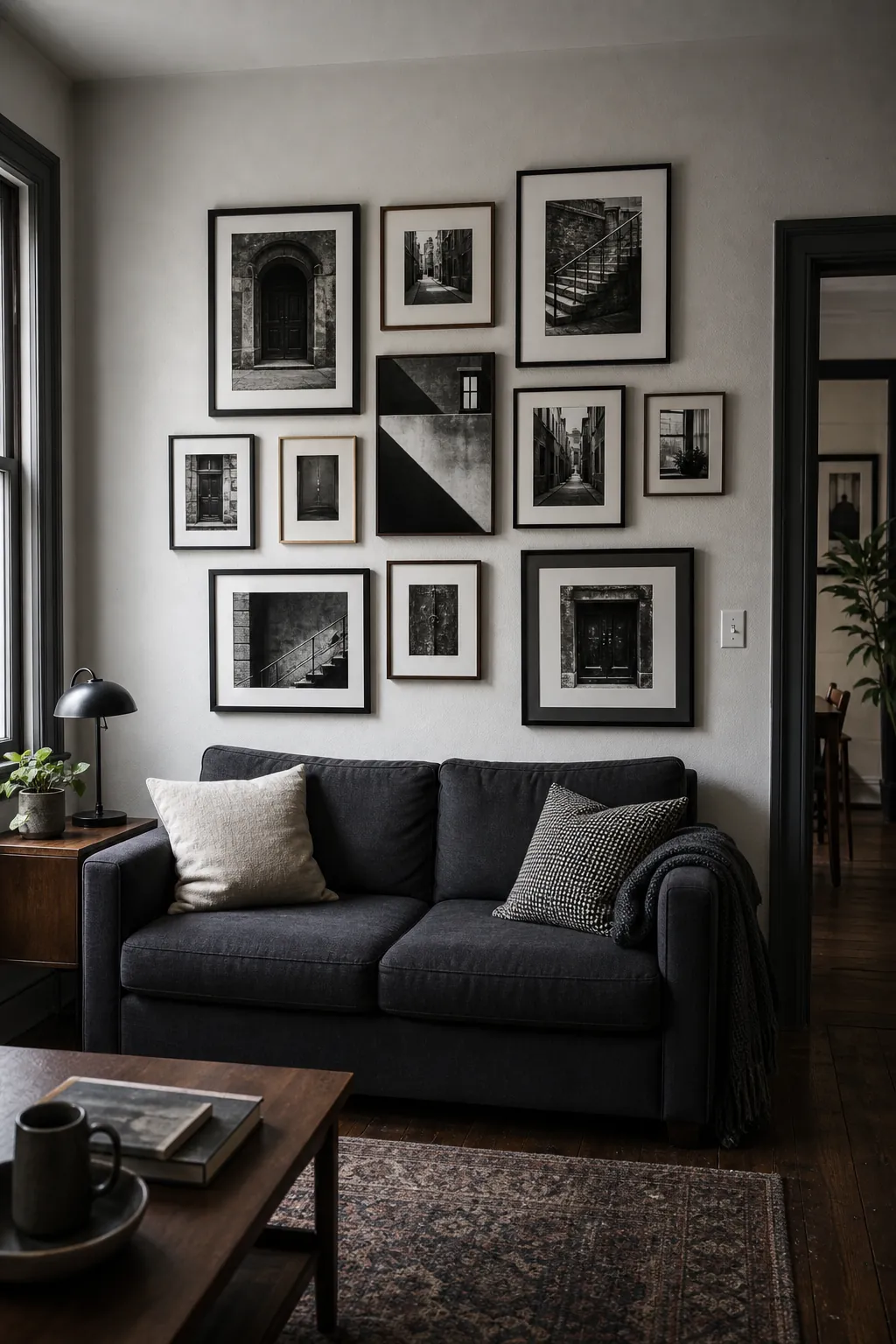 Make Black-and-White Photography the Common Thread in a real living room