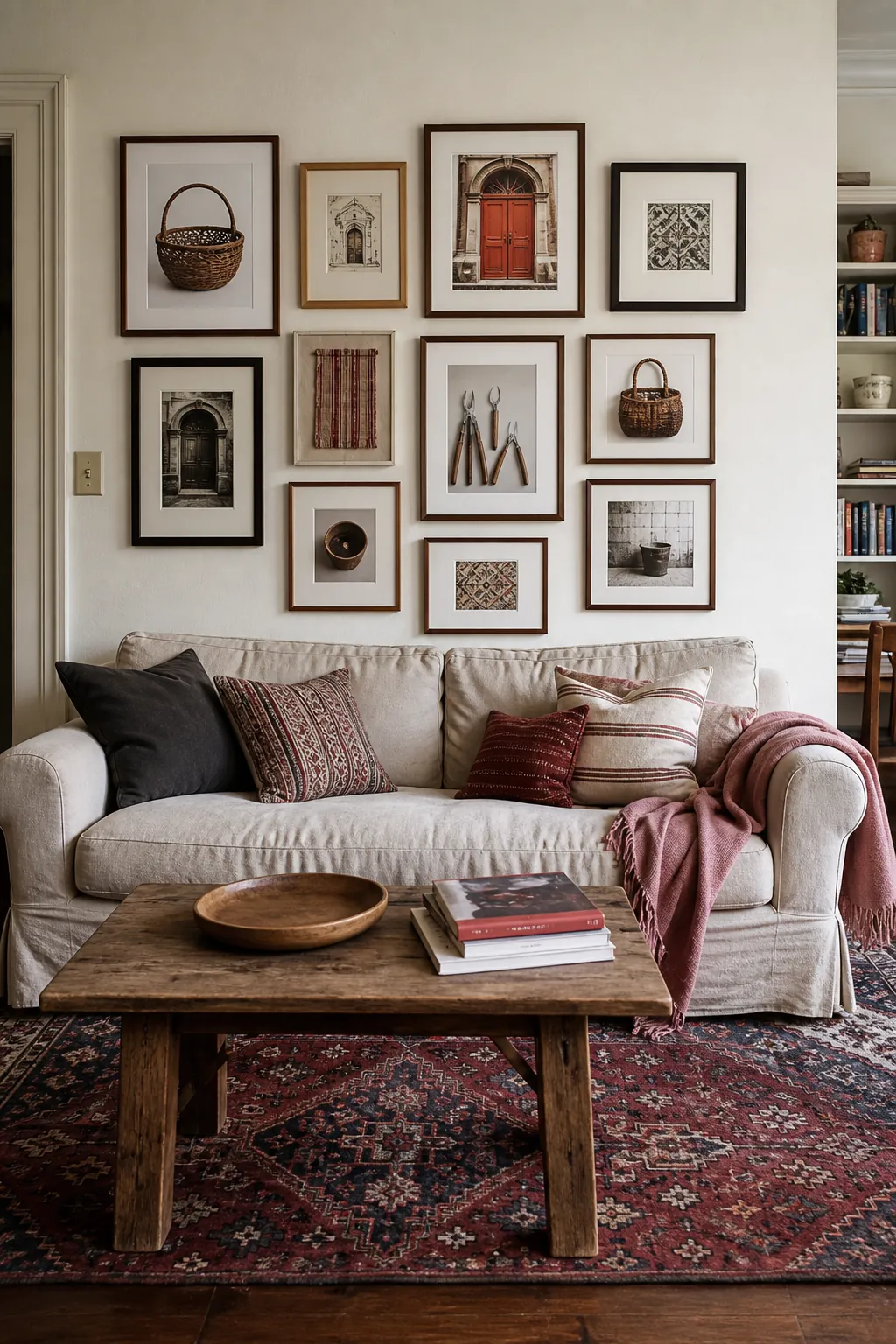Curate Travel Details Instead of Landmark Posters in a real living room