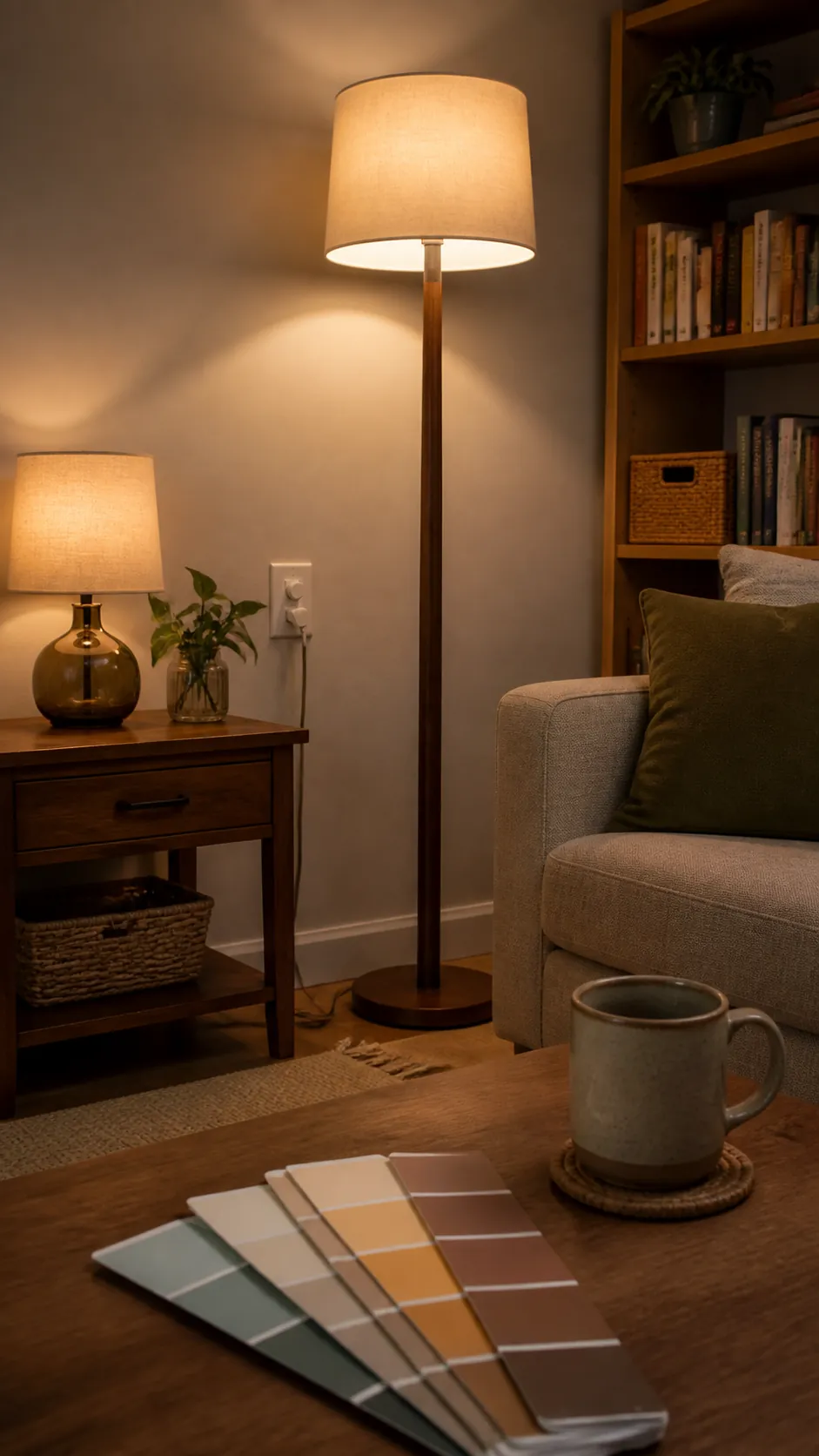 Choose Warm Dimmable Bulbs With Consistent Color in a compact small home