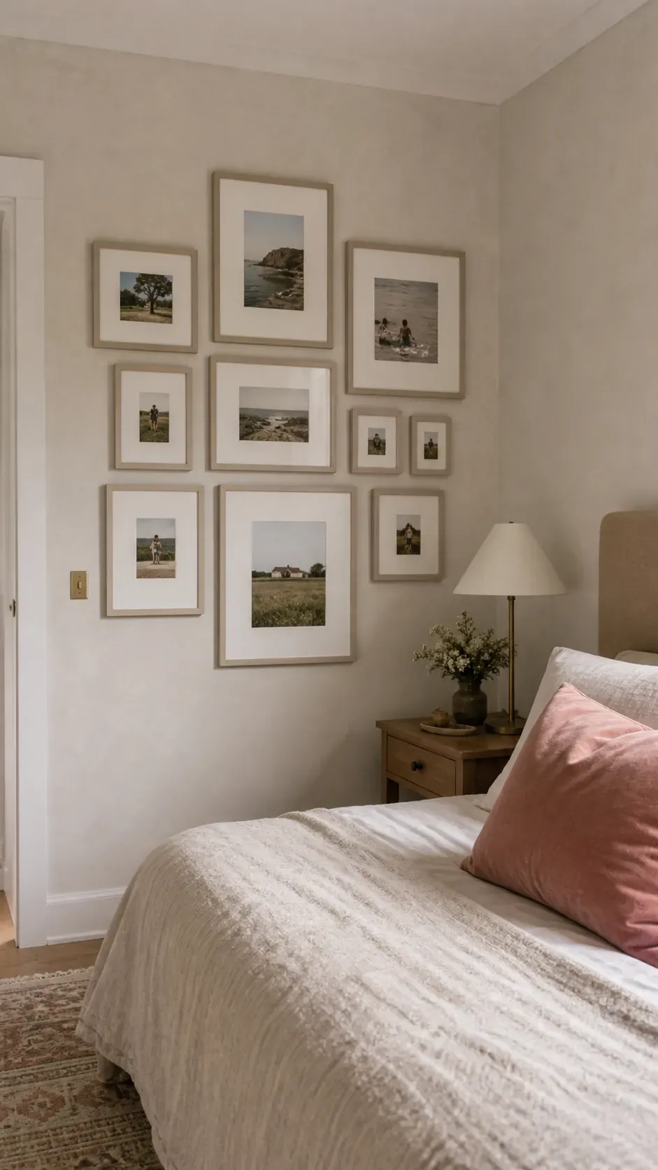 Tone on Tone Frame Display photo frame wall arrangement