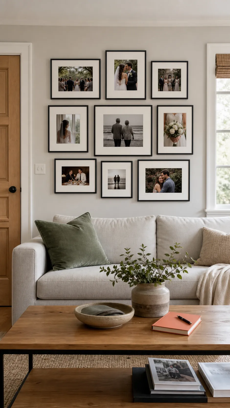 Anniversary Update Gallery wedding photo wall display