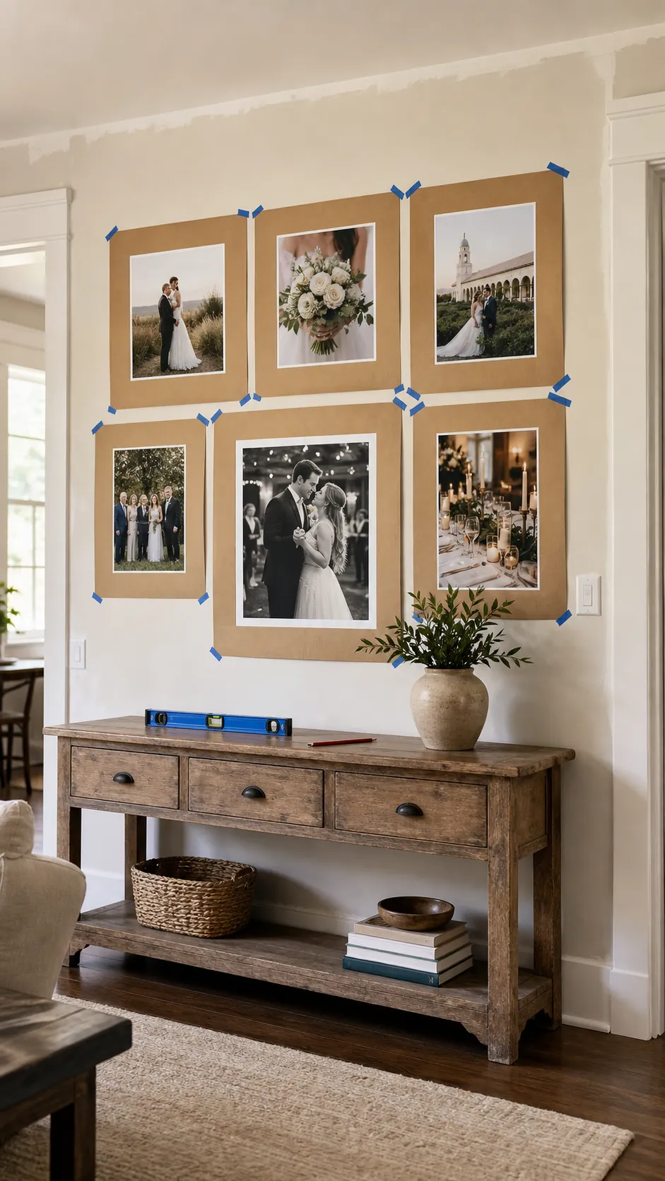 Paper Template Wedding Layout wedding photo wall display