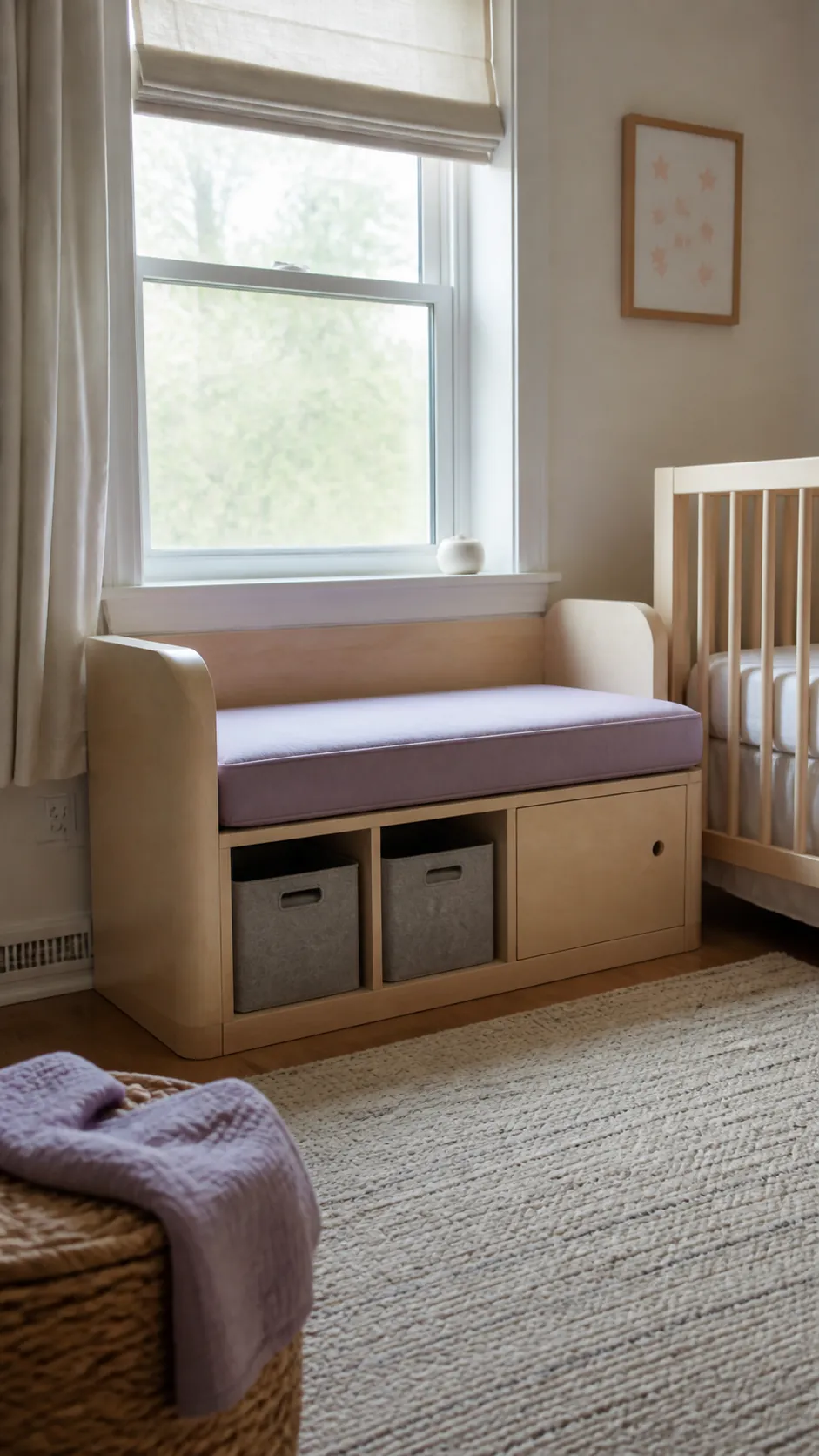 Nursery Quiet Perch for a compact and practical window nook