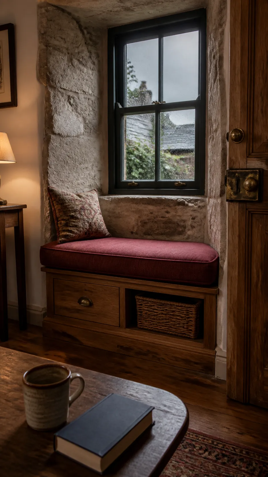 Cottage Deep Alcove for a compact and practical window nook