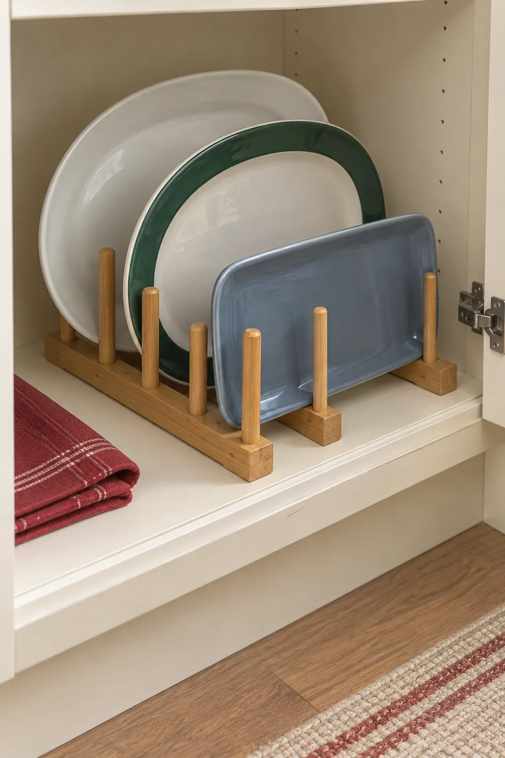 File sturdy platters in a supported vertical rack