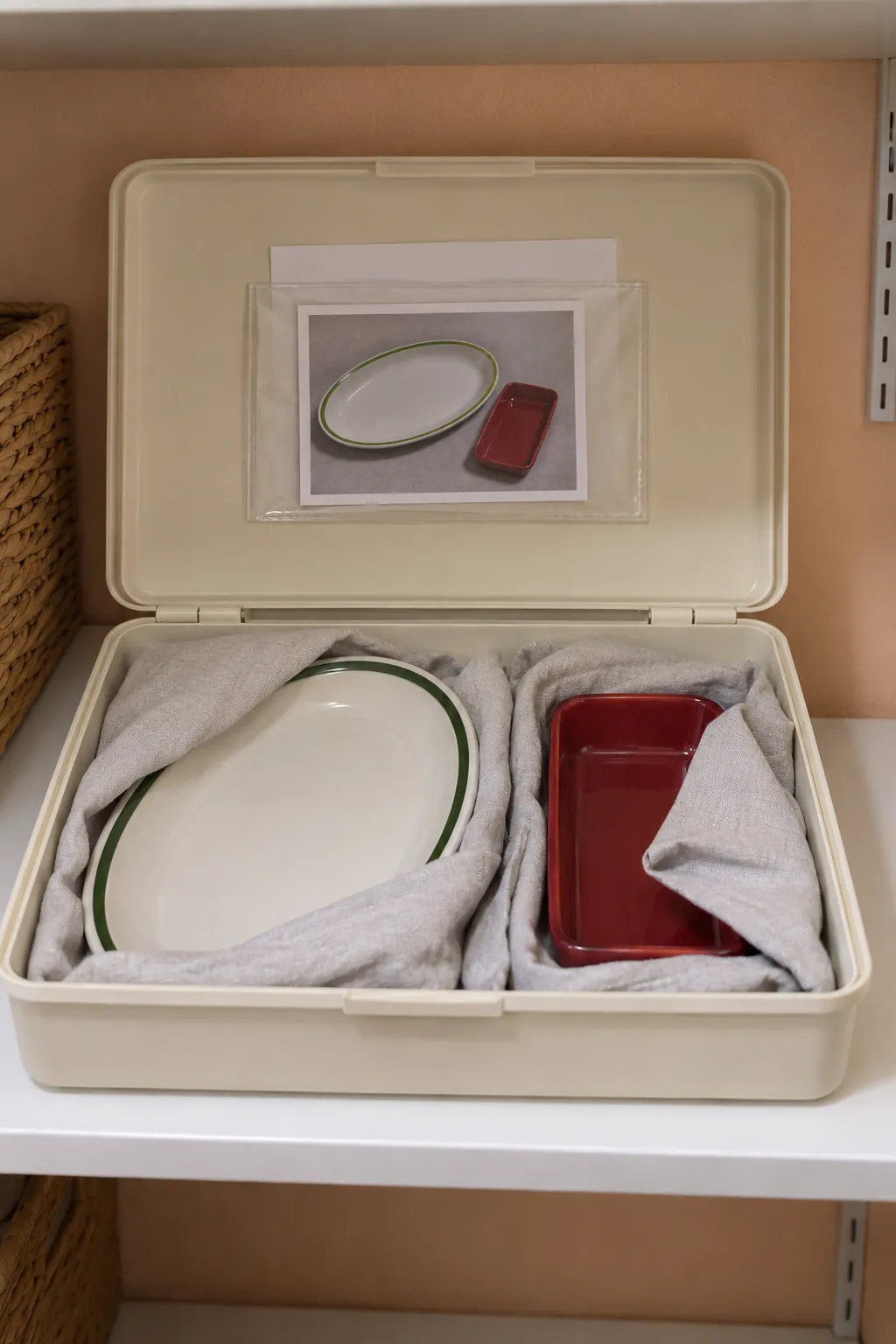 Keep one photographed inventory with the dishes