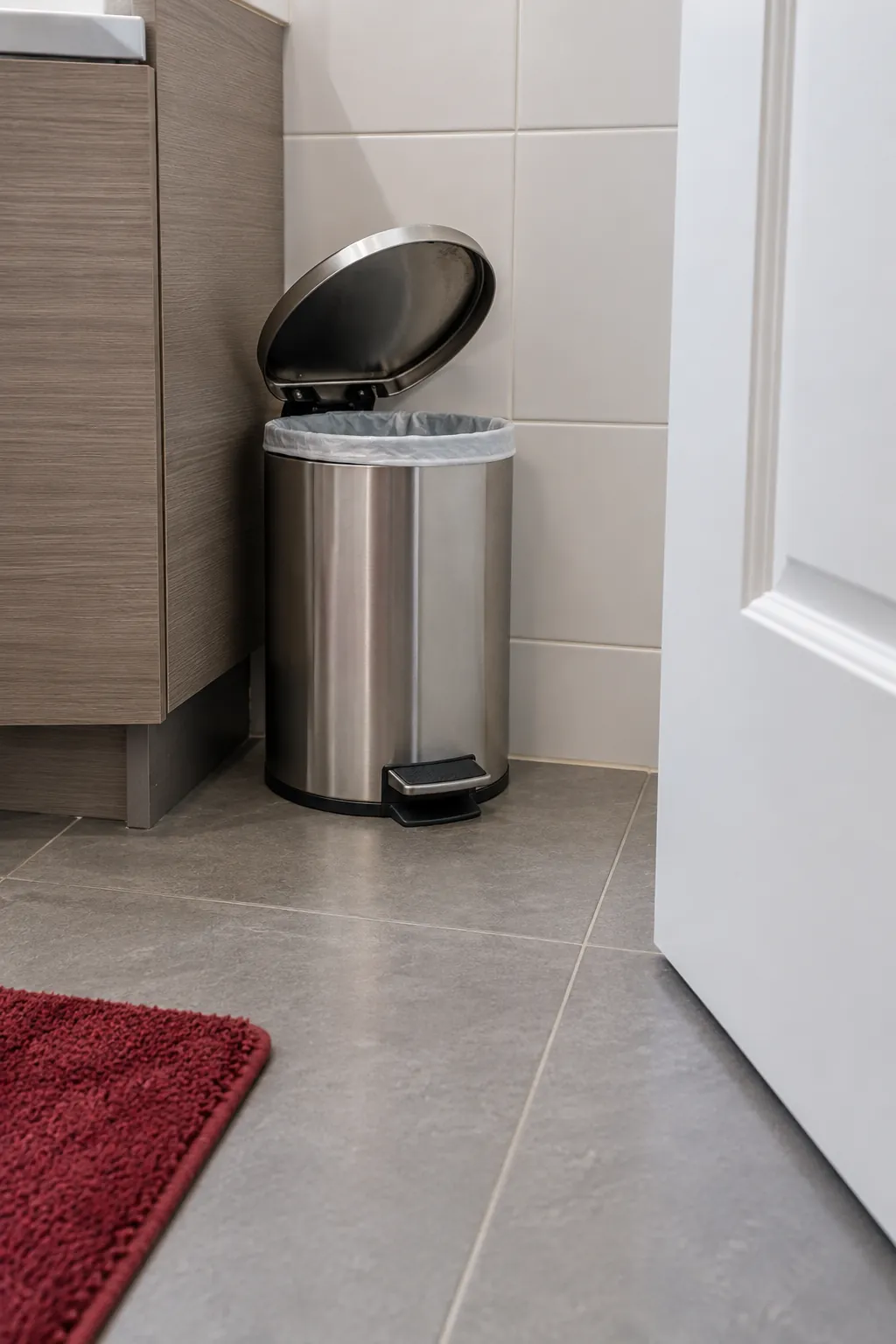 Empty the bin and make its purpose clear