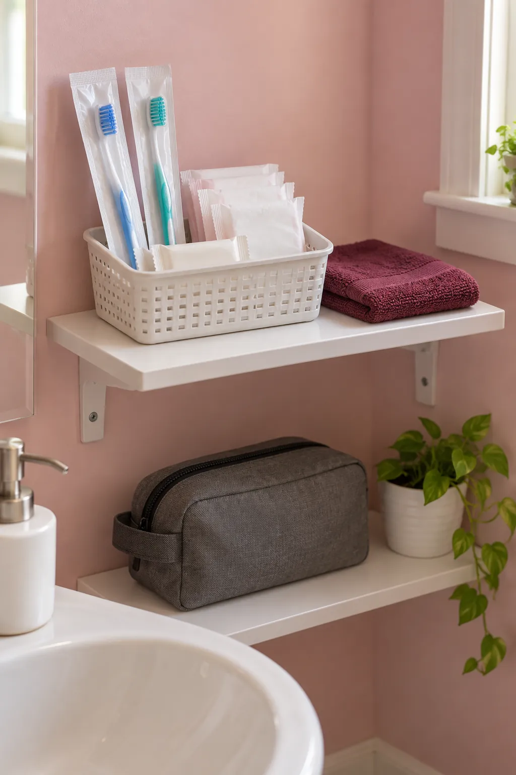 Provide a small basket of guest essentials