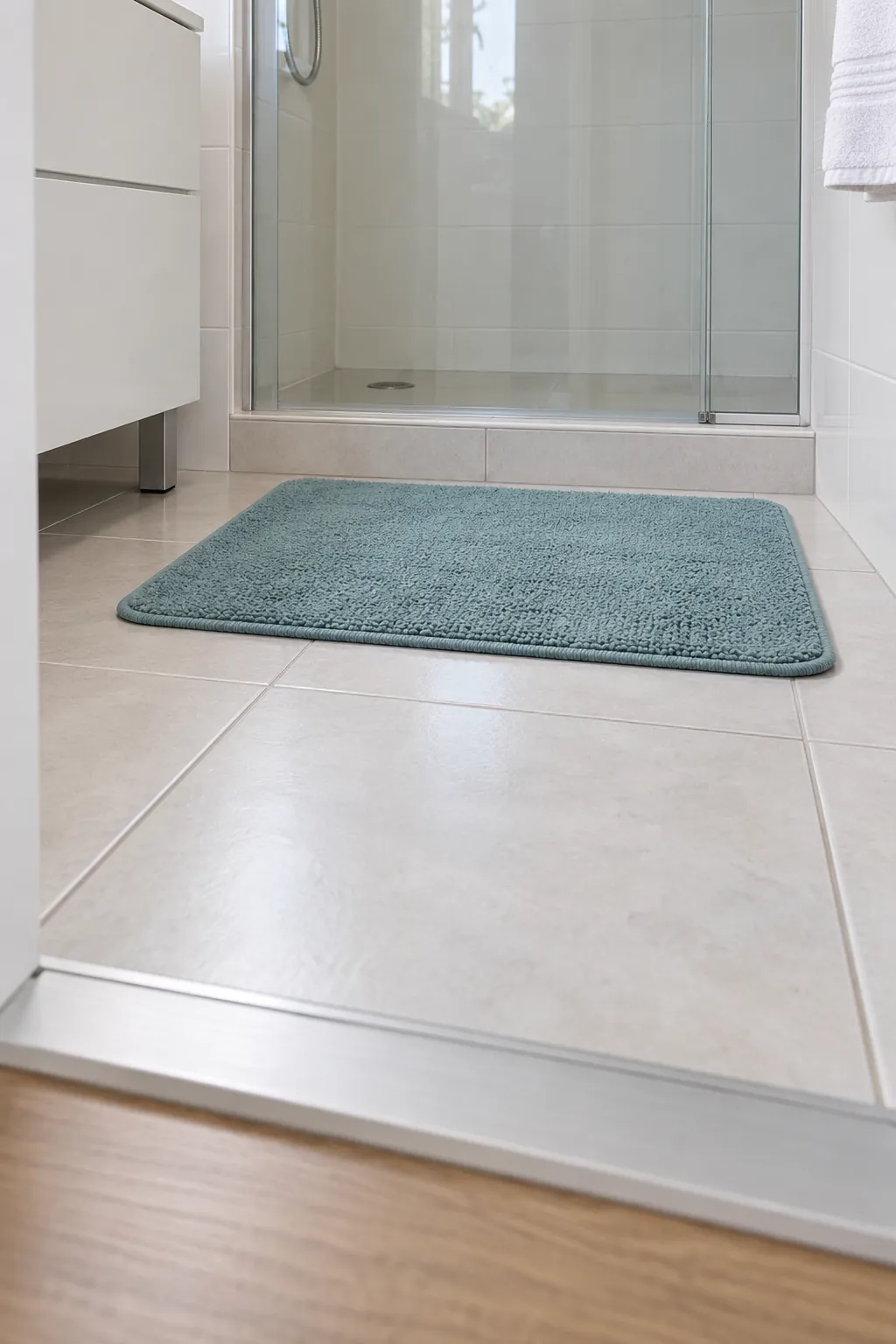 Keep the floor dry and the mat flat