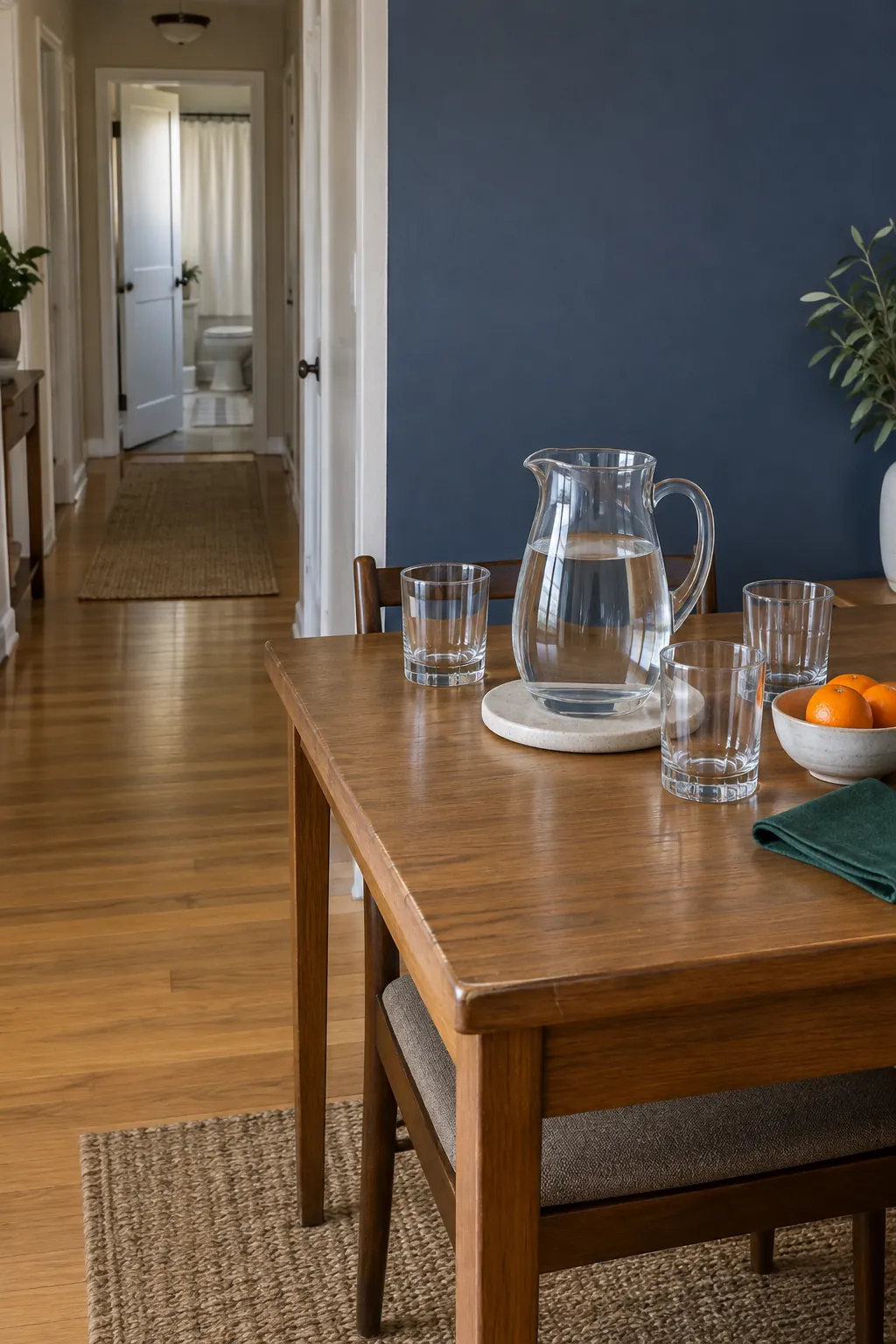 Put the drinks station away from the bathroom route