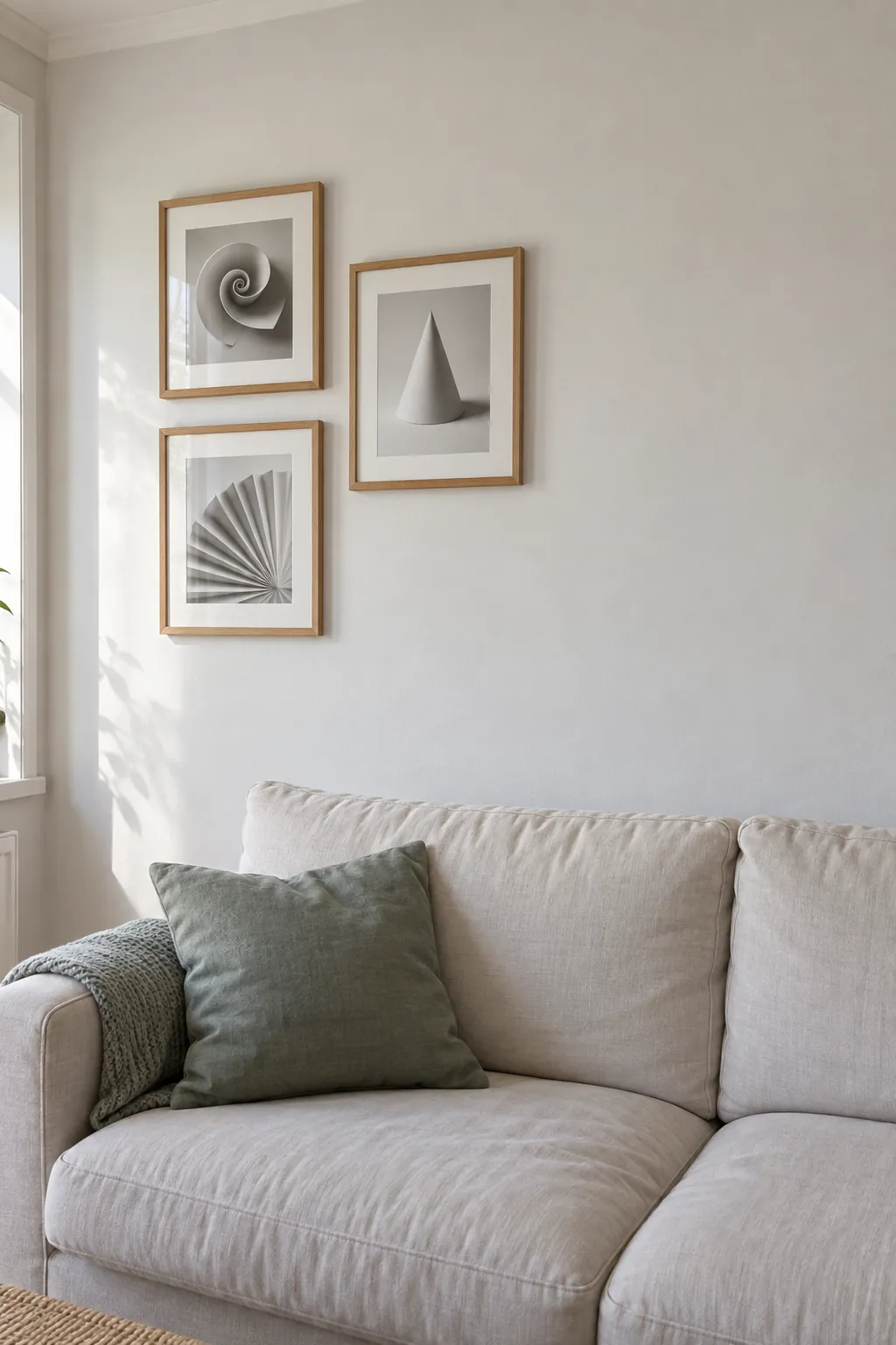 A small collection with room to grow picture frame wall idea