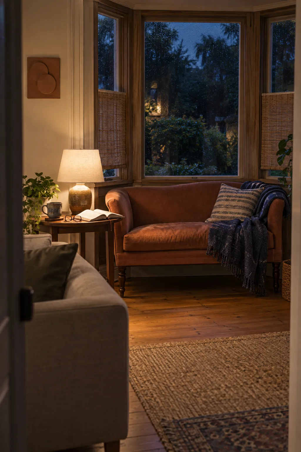 Test the nook with a real reading session in a practical bay window nook