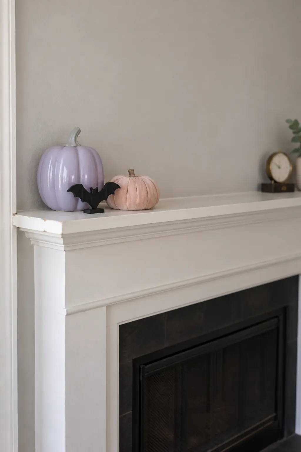Decide between soft lilac and deep plum with purple and pink Halloween decor