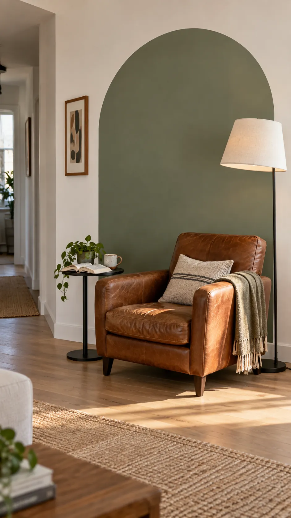 A Painted Arch for a Reading Chair