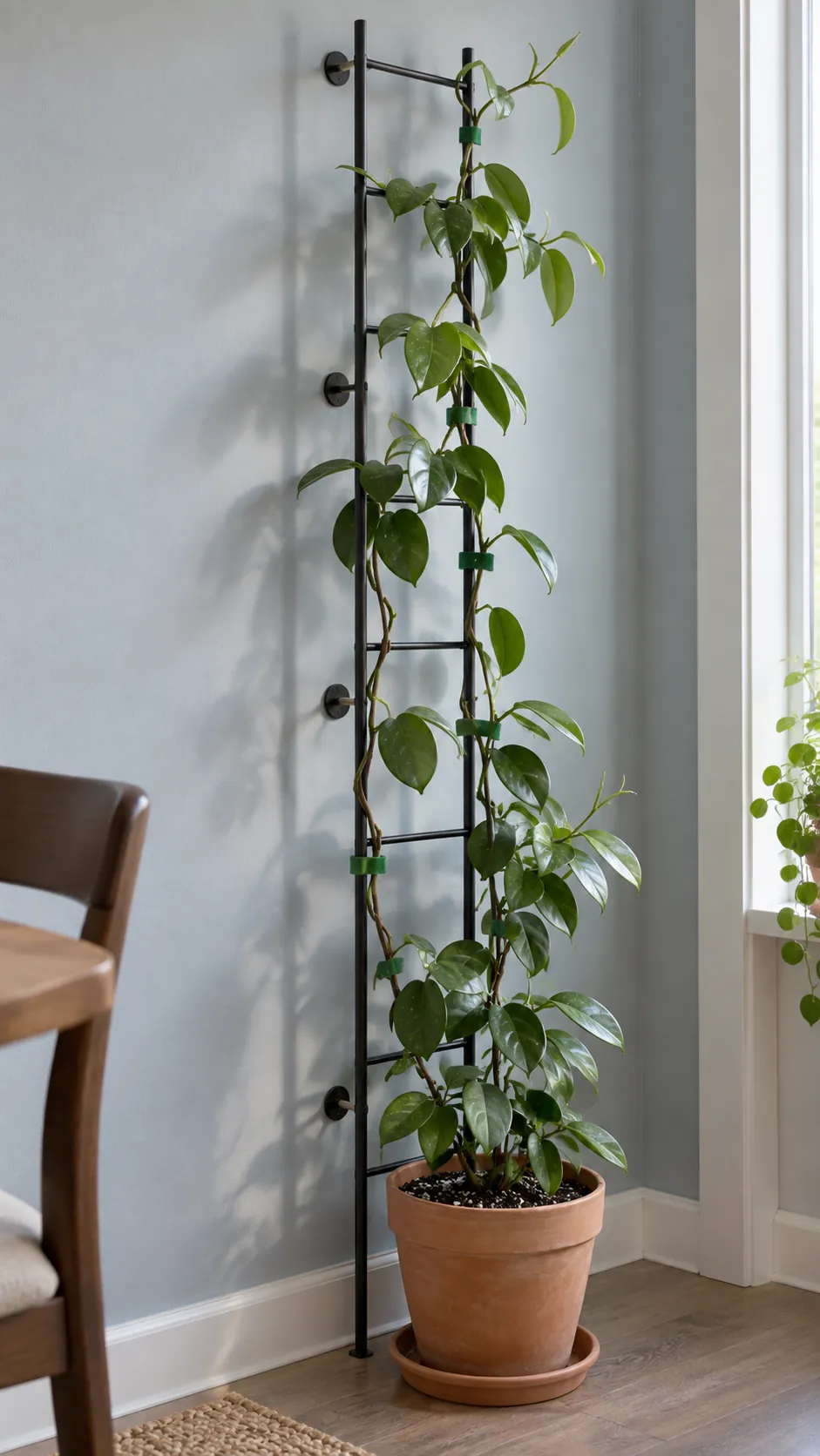 A Detachable Trellis for Climbing Foliage