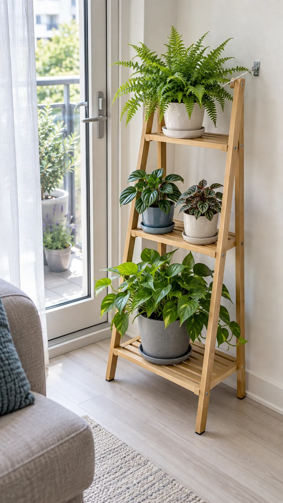 A Freestanding Ladder of Greenery