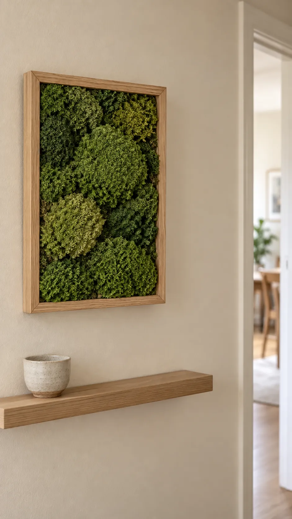 A Preserved Moss Accent Panel