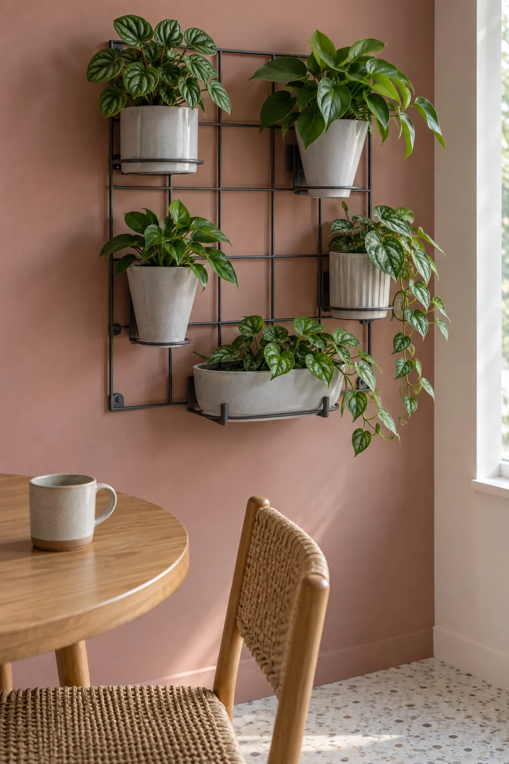 A grid of mixed pot shapes